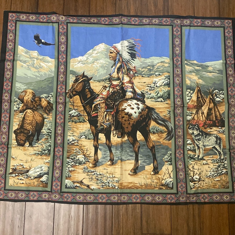 Piece of fabric for quilting.